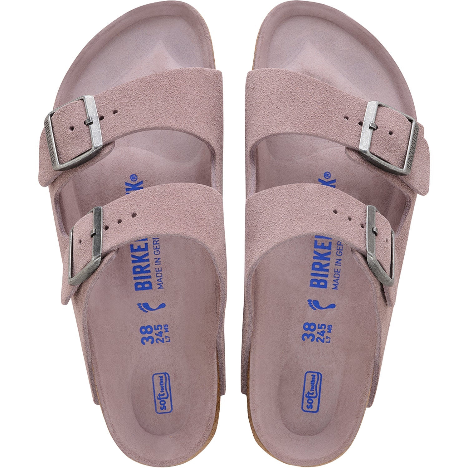 Birkenstock Arizona Soft Footbed Unisex Sandals Faded Purple