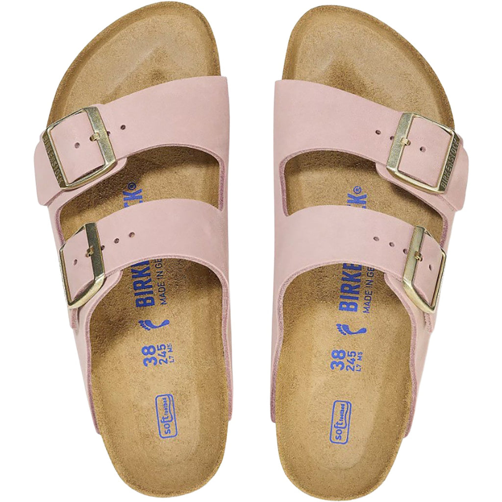 Birkenstock Arizona Soft Footbed Unisex Sandals Soft Pink Nubuck
