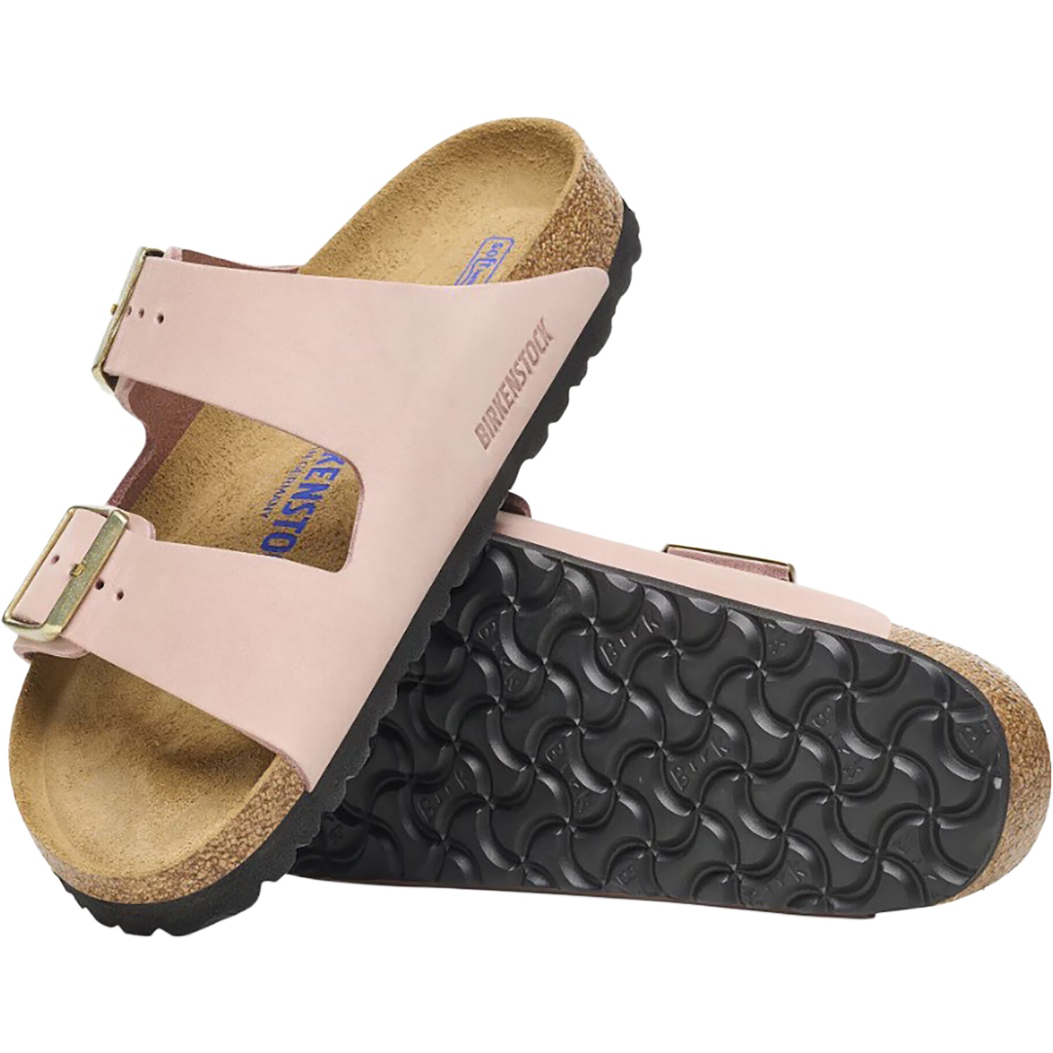Birkenstock Arizona Soft Footbed Unisex Sandals Soft Pink Nubuck