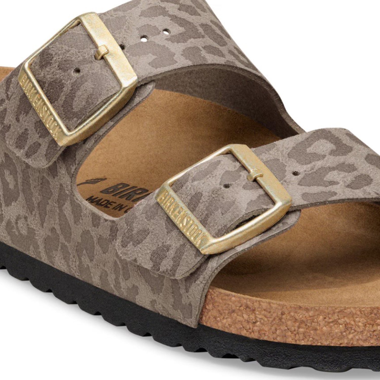 Birkenstock Arizona Birko-Flor Women's Sandals Leo Gray/Taupe