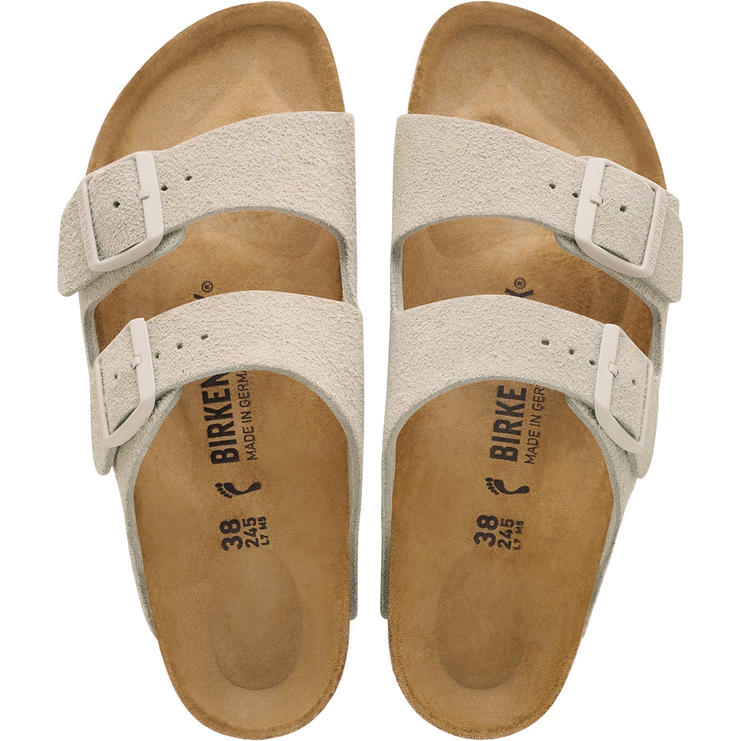 Birkenstock Arizona Unisex Sandals Oyster Suede