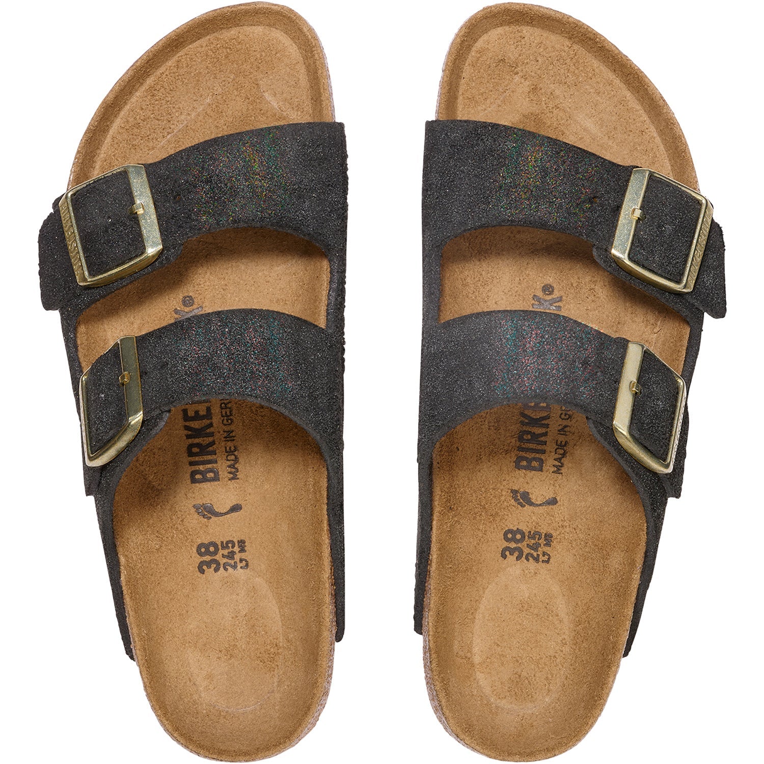 Birkenstock Arizona Women's Shimmering Black Suede