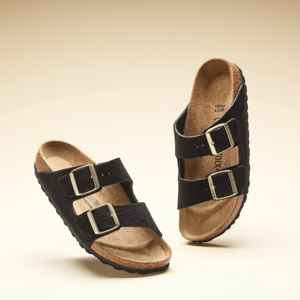 Birkenstock Arizona Women's Shimmering Black Suede