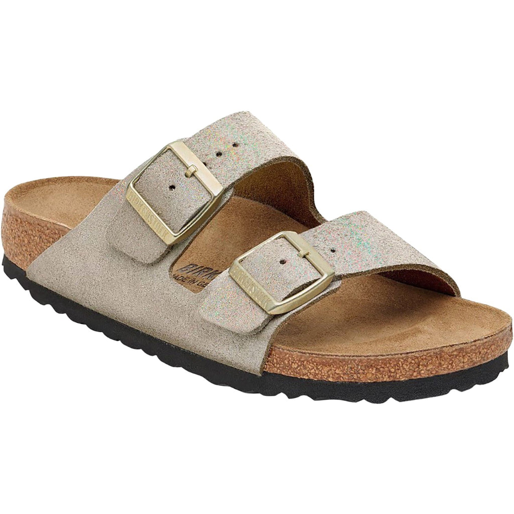 Birkenstock Arizona Women's Sandals Shimmering Taupe Suede