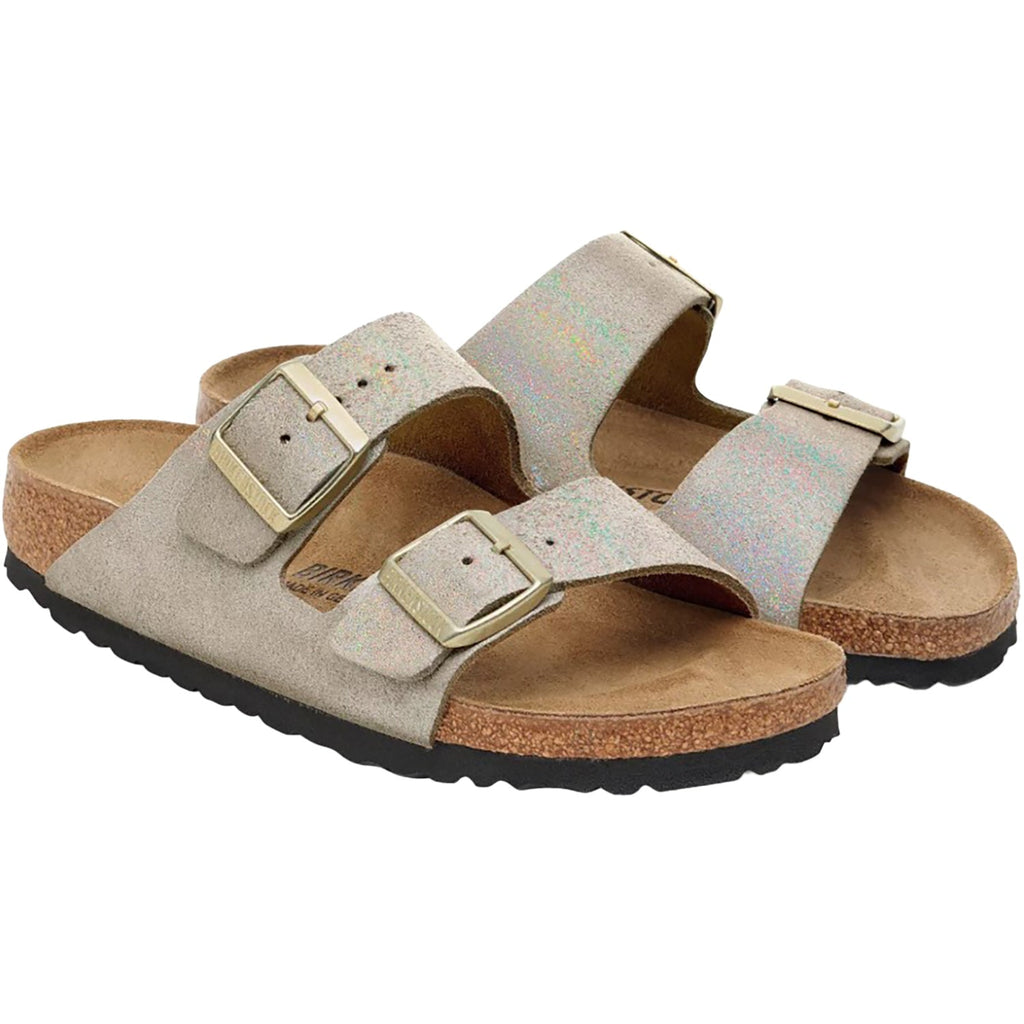 Birkenstock Arizona Women's Sandals Shimmering Taupe Suede