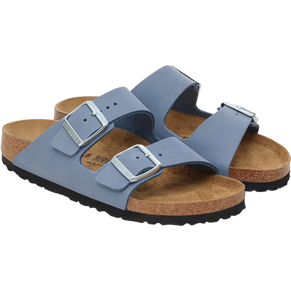 Birkenstock Arizona Women's Sandals Stone Blue Nubuck