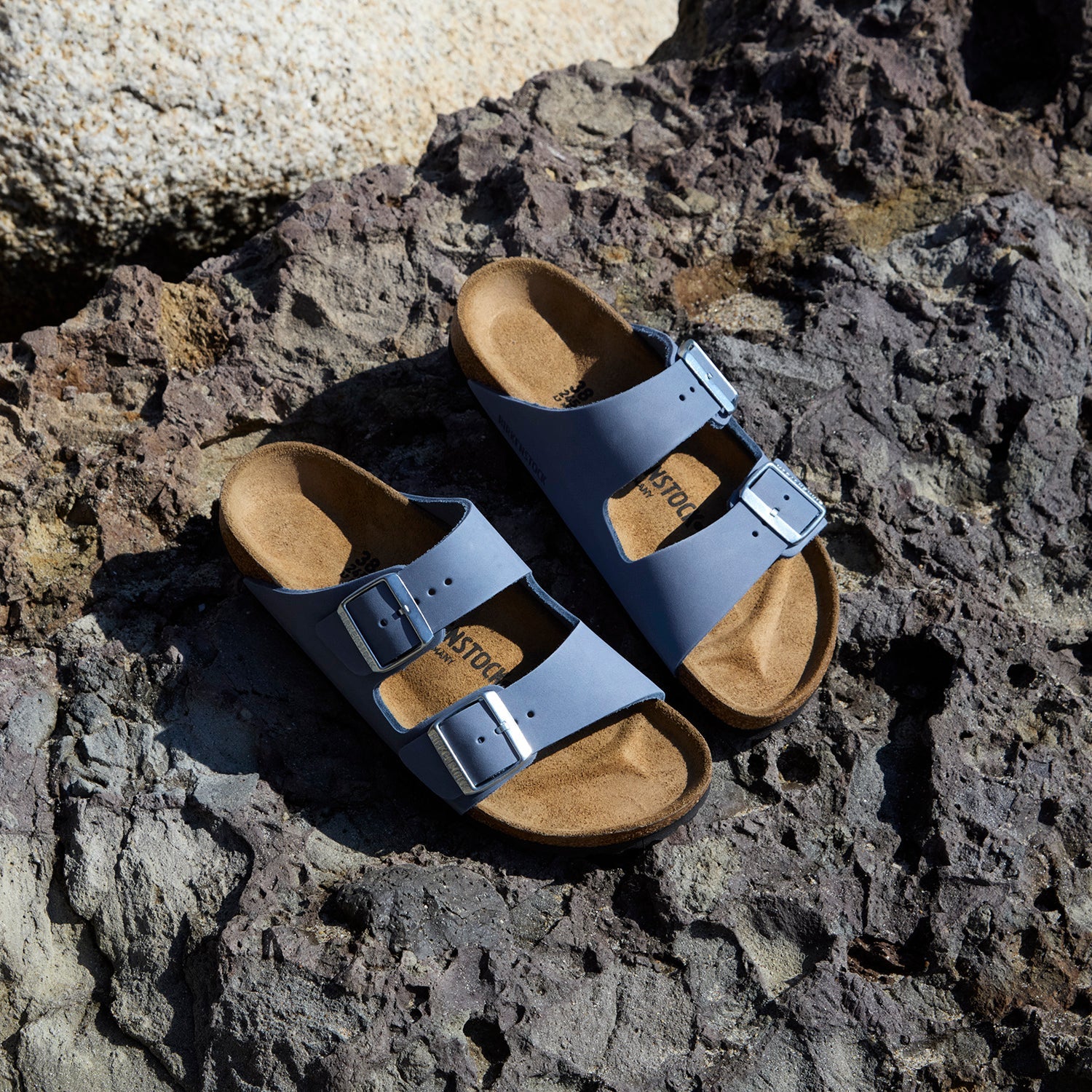 Birkenstock Arizona Women's Sandals Stone Blue Nubuck