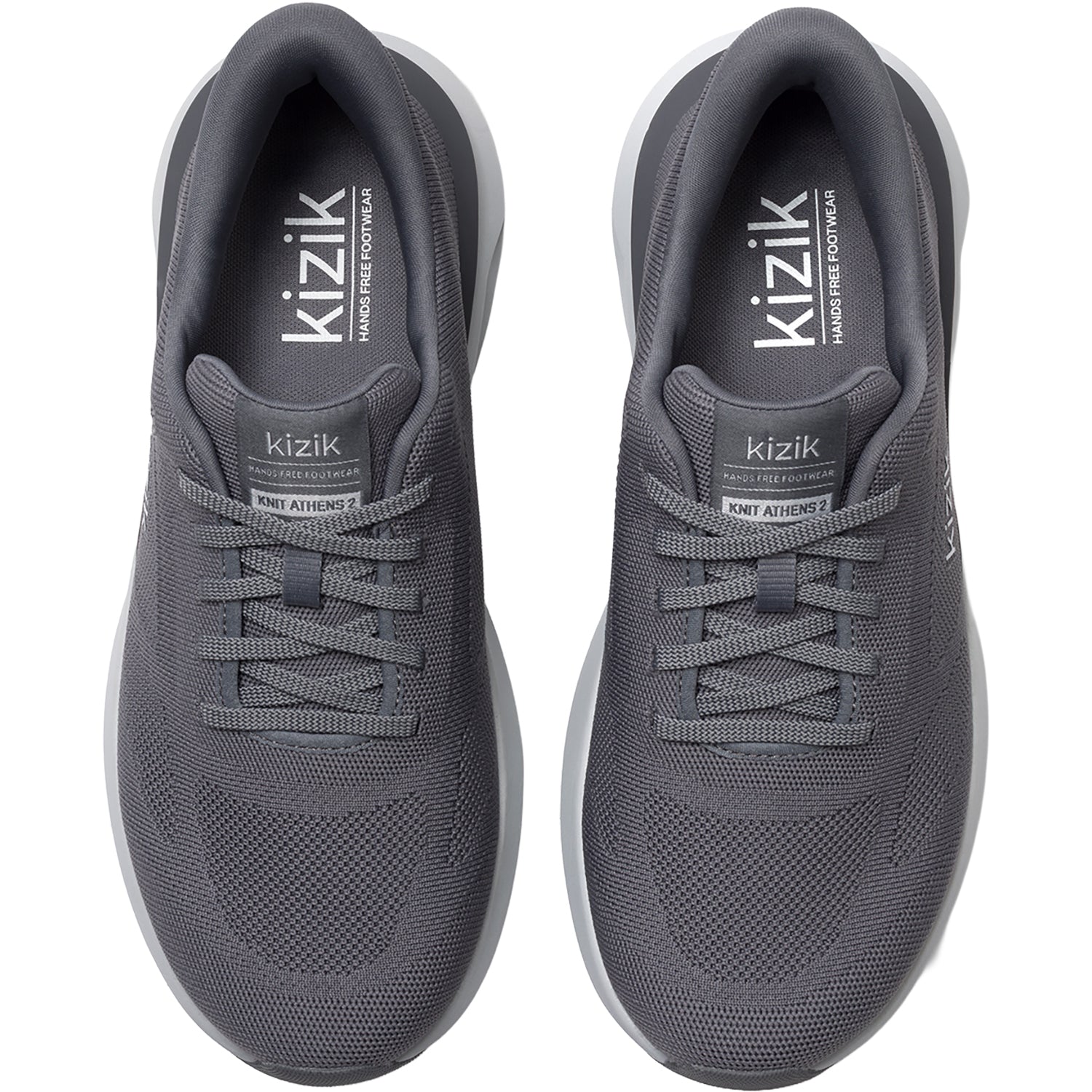 Kizik Athens 2 Knit Men's Athletic Shoes Smoked Pearl