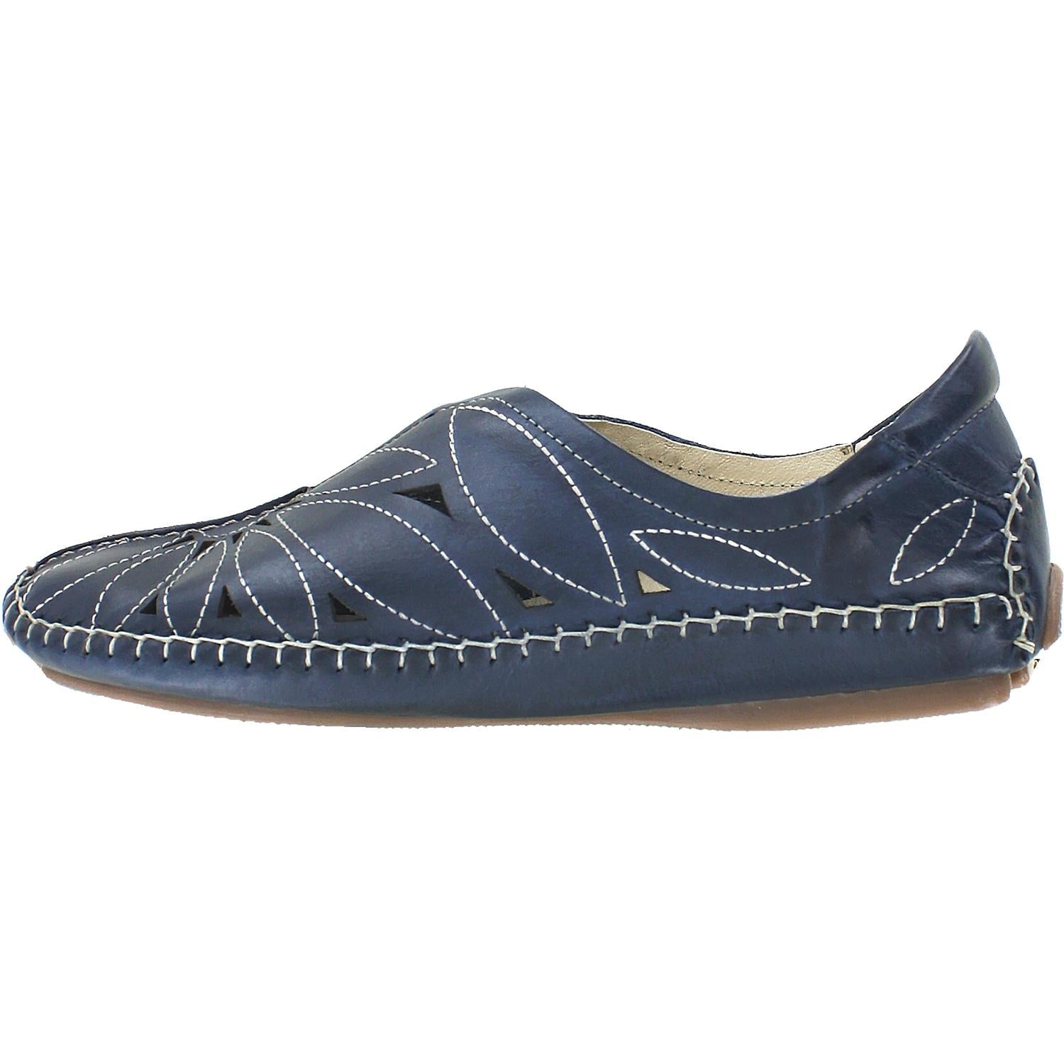 Pikolinos Jerez 578-7399 Women's Slip Ons Blue Leather