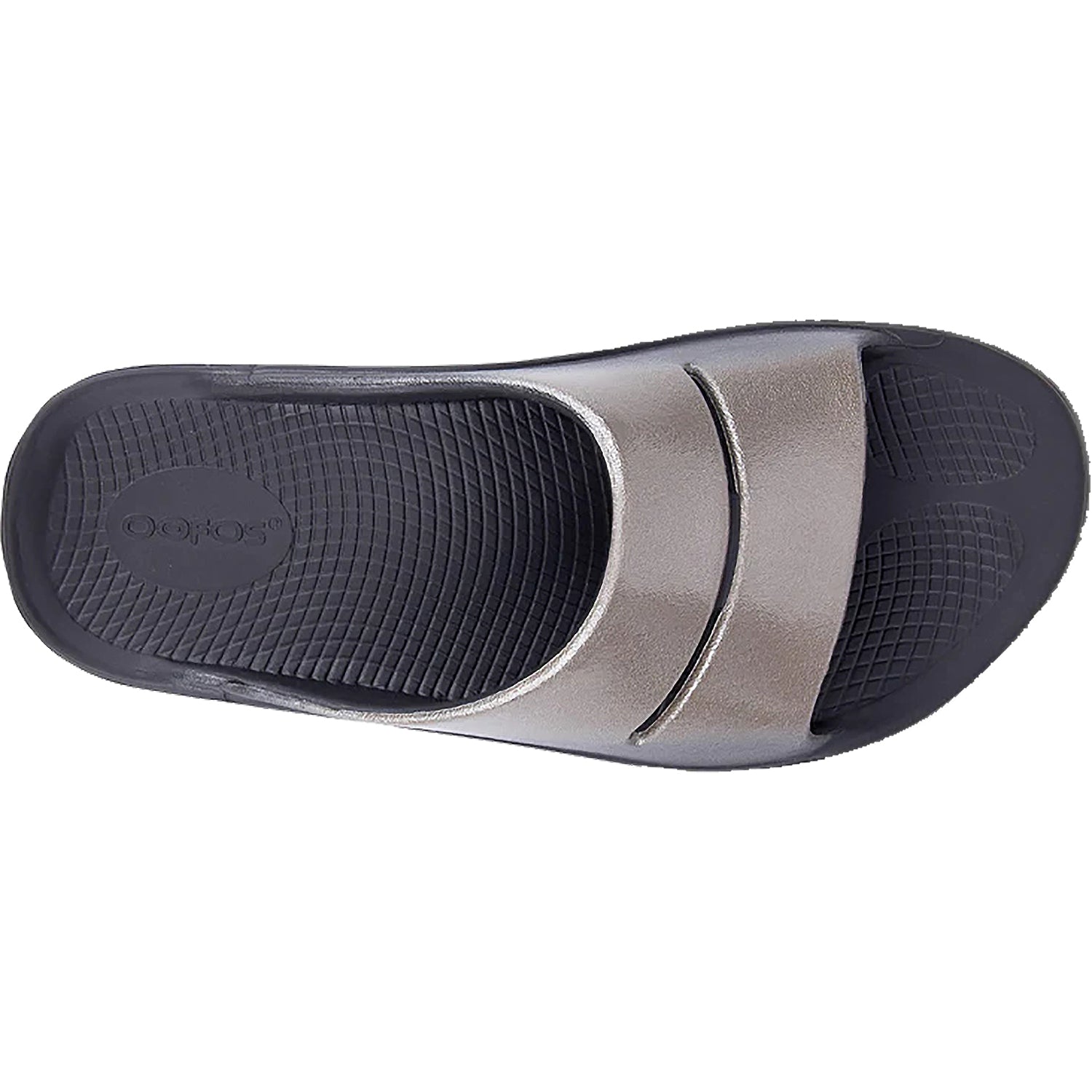 OOFOS OOahah Luxe Women's Recovery Slide Sandals Latte Synthetic