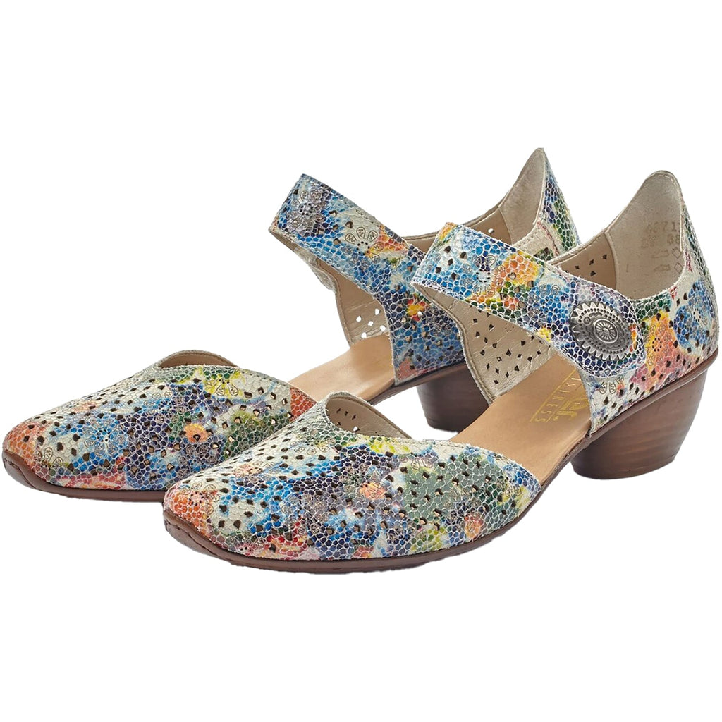 Rieker 43711-90 Mirjam 11 Women's Mary Janes Ice Multi Suede
