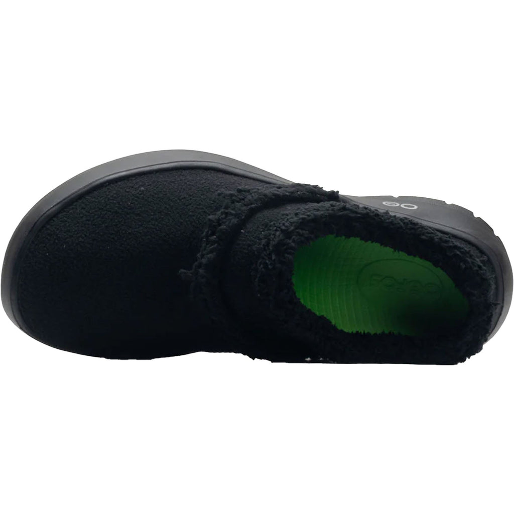 OOFOS OOcoozie Mule Women's Slippers Black Vegan Sherpa