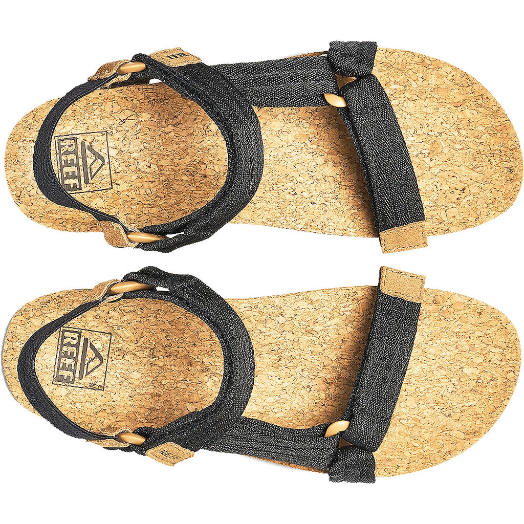 Reef Cushion Rem Hi Women's Ankle Strap Sandals Black/Tan Synthetic