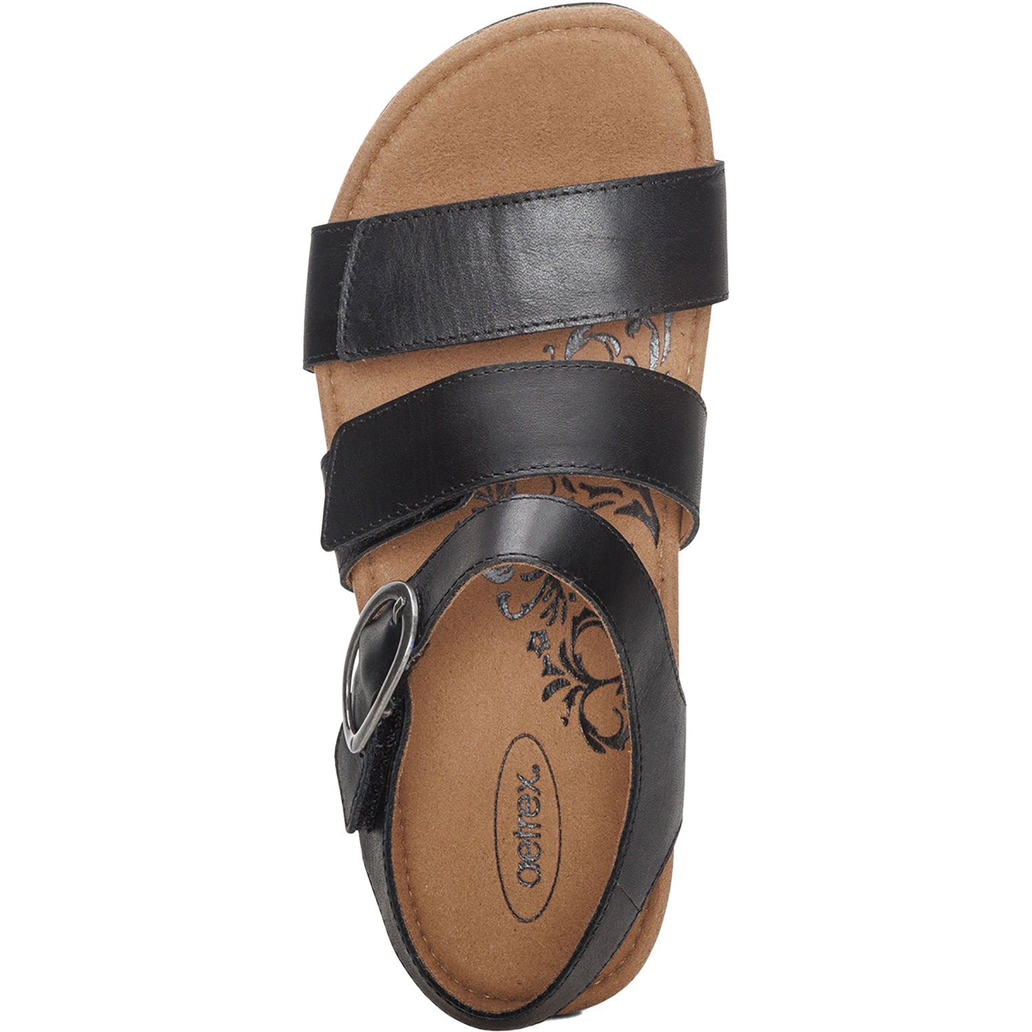 Aetrex Lilly Women's Sandals Black Leather