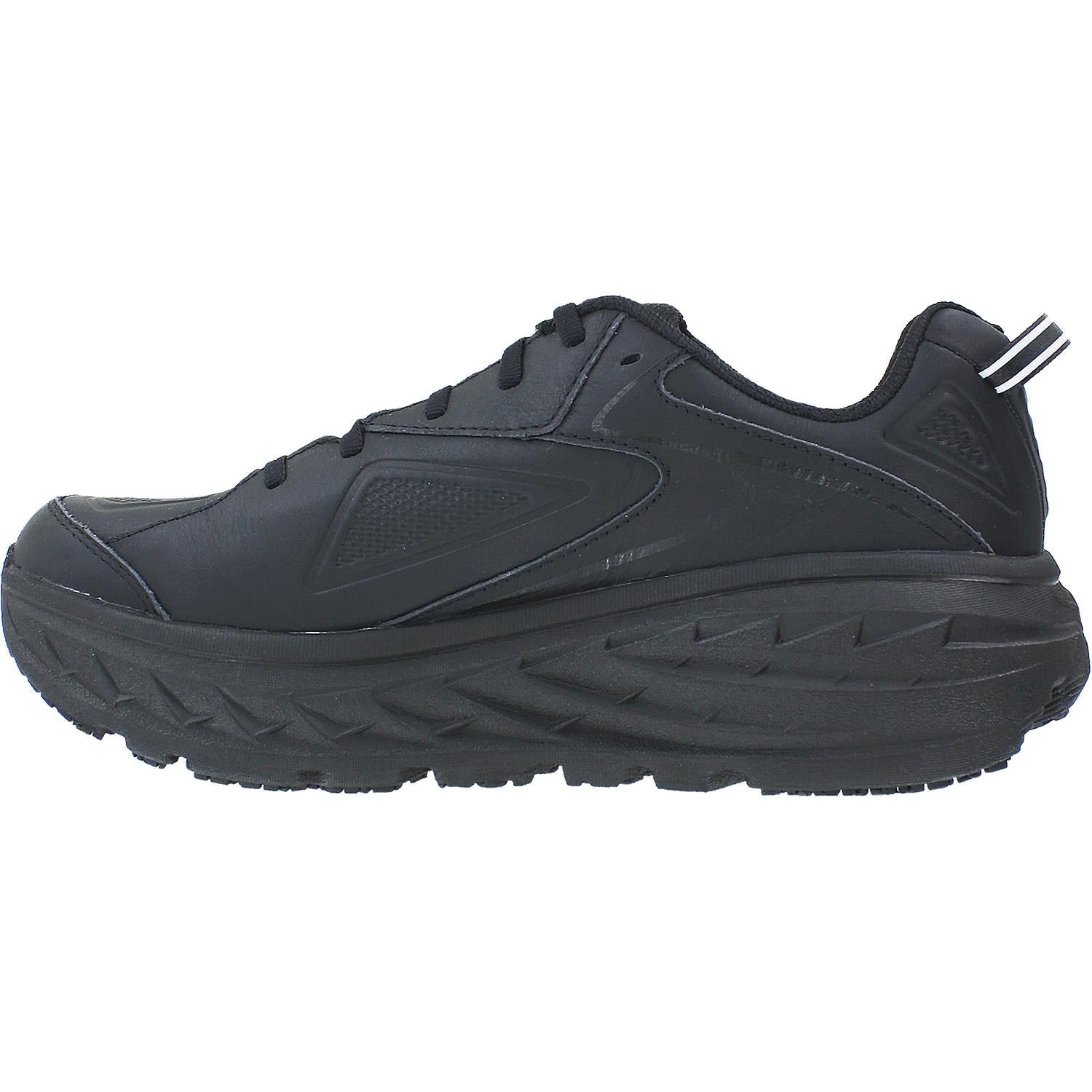 Hoka Bondi Men's Walking Shoes Black Leather
