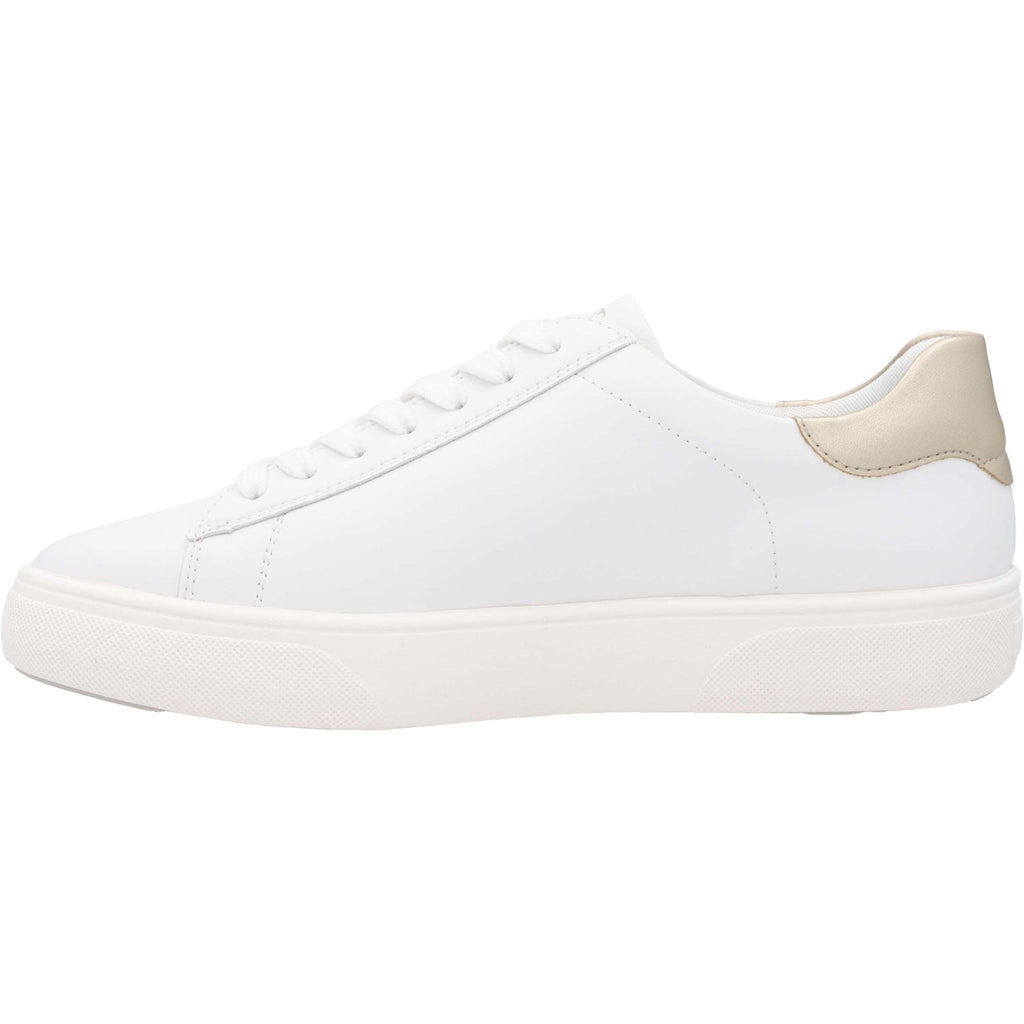Remonte D2J00-81 Women's Sporty Lace Up Shoes White/Gold Leather