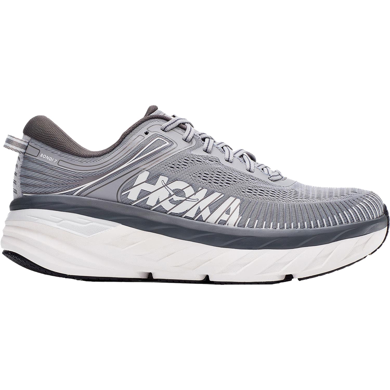 Hoka Bondi 7 Men's Running Shoes Wild Dove/Dark Shadow Mesh