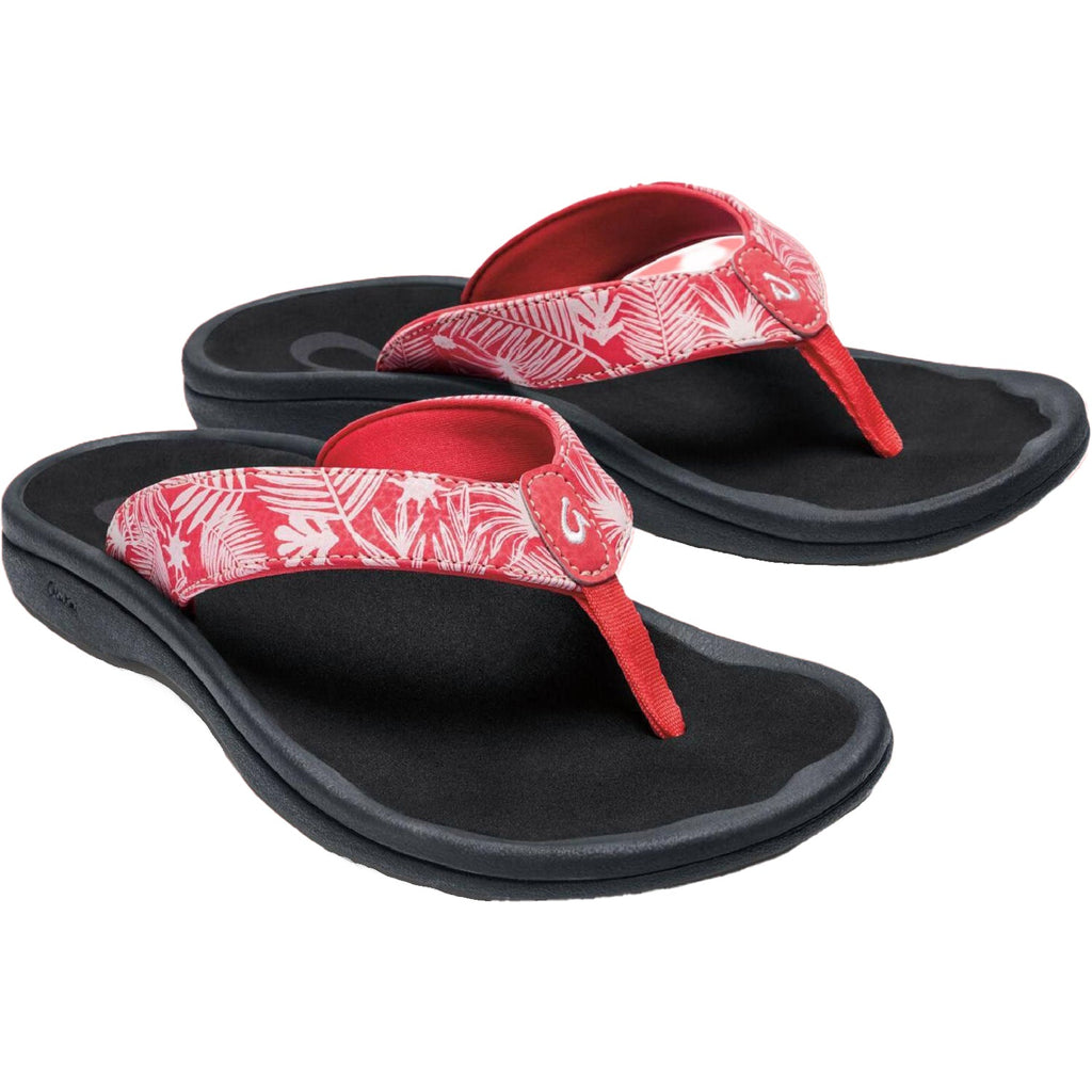OluKai Ohana Lehua Women's Sandals Flower/Onyx