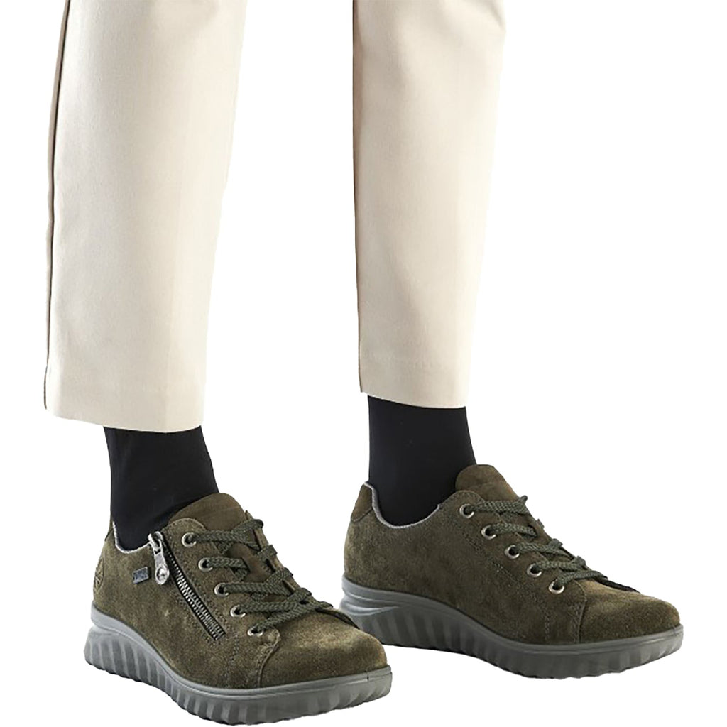 Rieker 59000-54 Vegan Women's Shoes Khaki/Moor