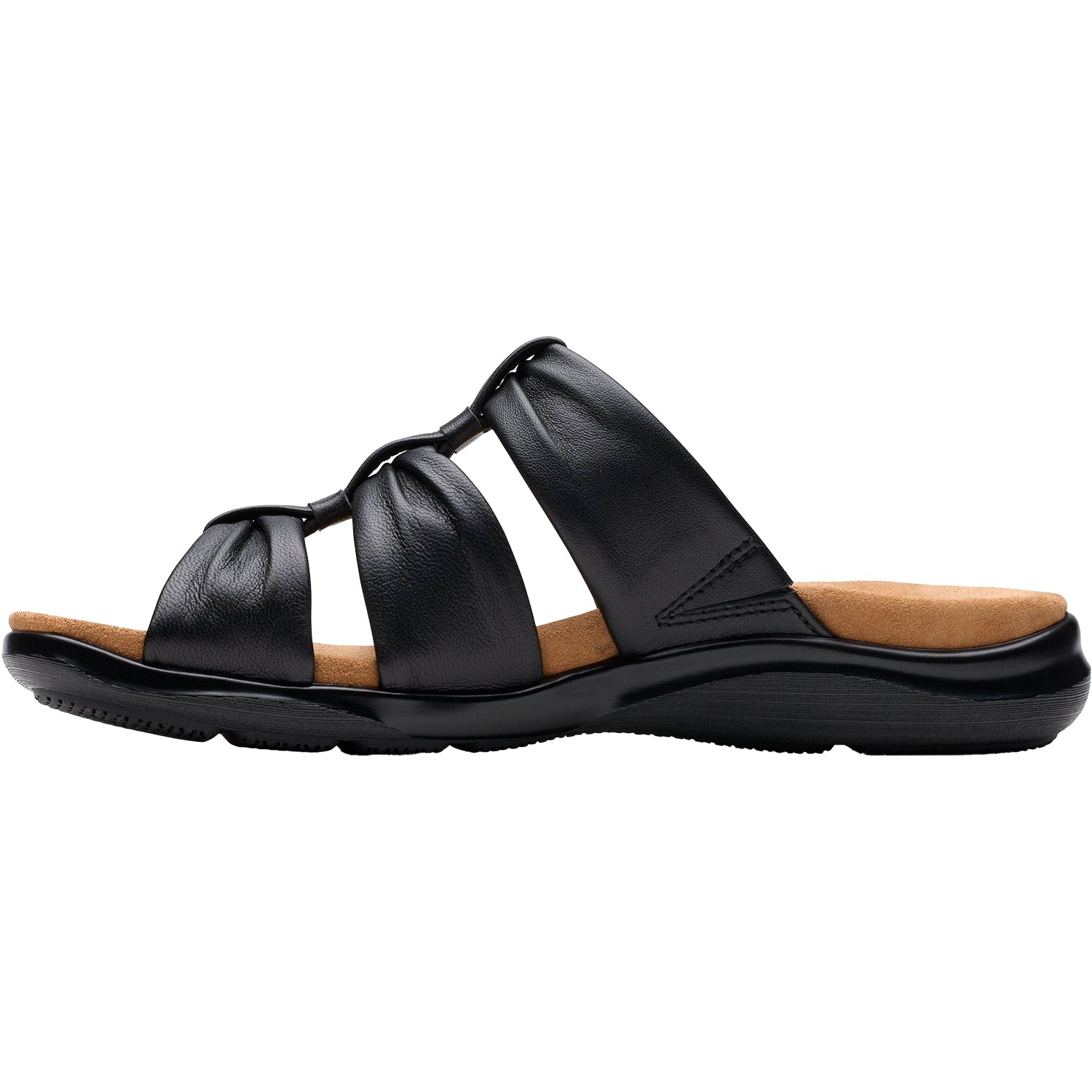 Clarks Kitly Slide Women's Slide Sandals Black Leather