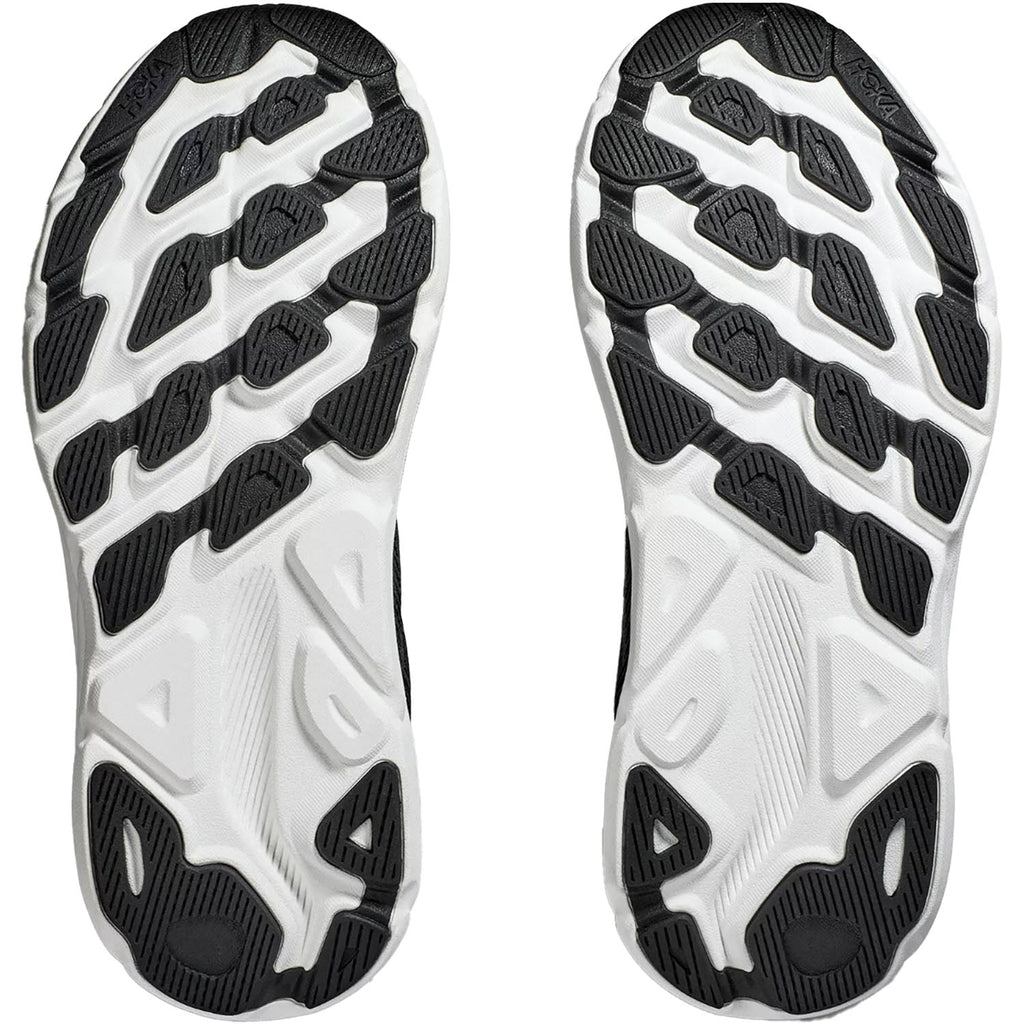 Hoka Clifton 9 (Neutral Support) Women's Road Running Shoes Black/White Mesh