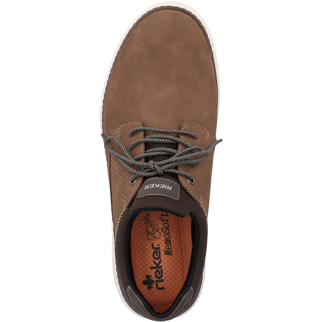 Rieker B3355-24 Men's Shoes Brown/Schoko/Braun Leather/Nubuck