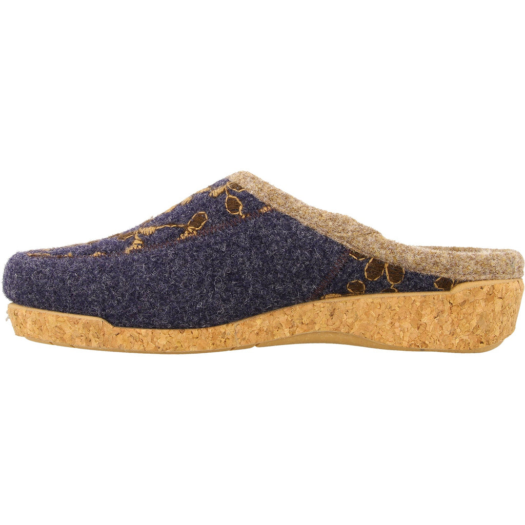 Taos Woolderness 2 Women's Open Back Clogs Navy Wool