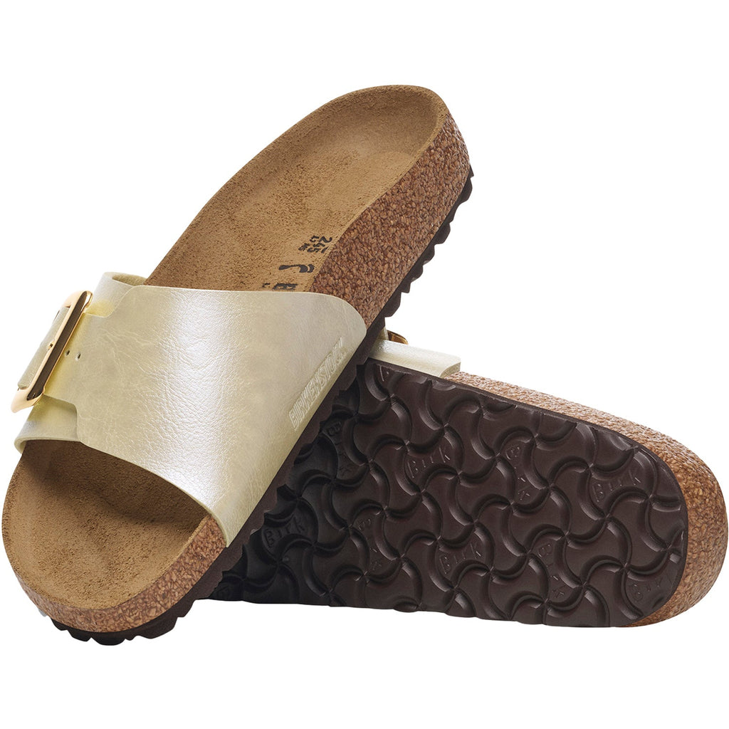 Birkenstock Catalina Luxe Buckle Birko-Flor Women's Sandals Graceful Pearl White