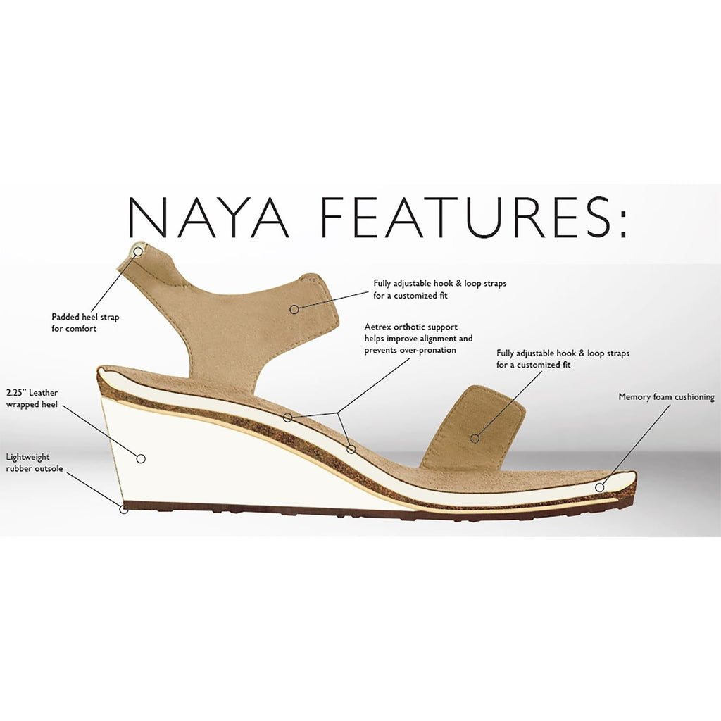 Aetrex Naya Women's Sandals White Leather