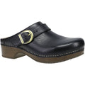 Dansko Baylor Women's Open Back Clogs Black Calf Leather