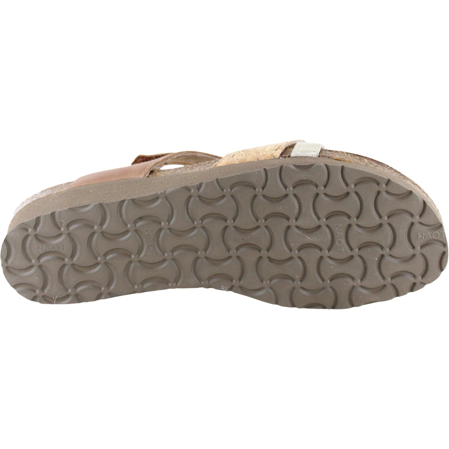 Naot Sophia Women's Sandals Latte Brown/Cork Lthr/Radiant Gold Leather