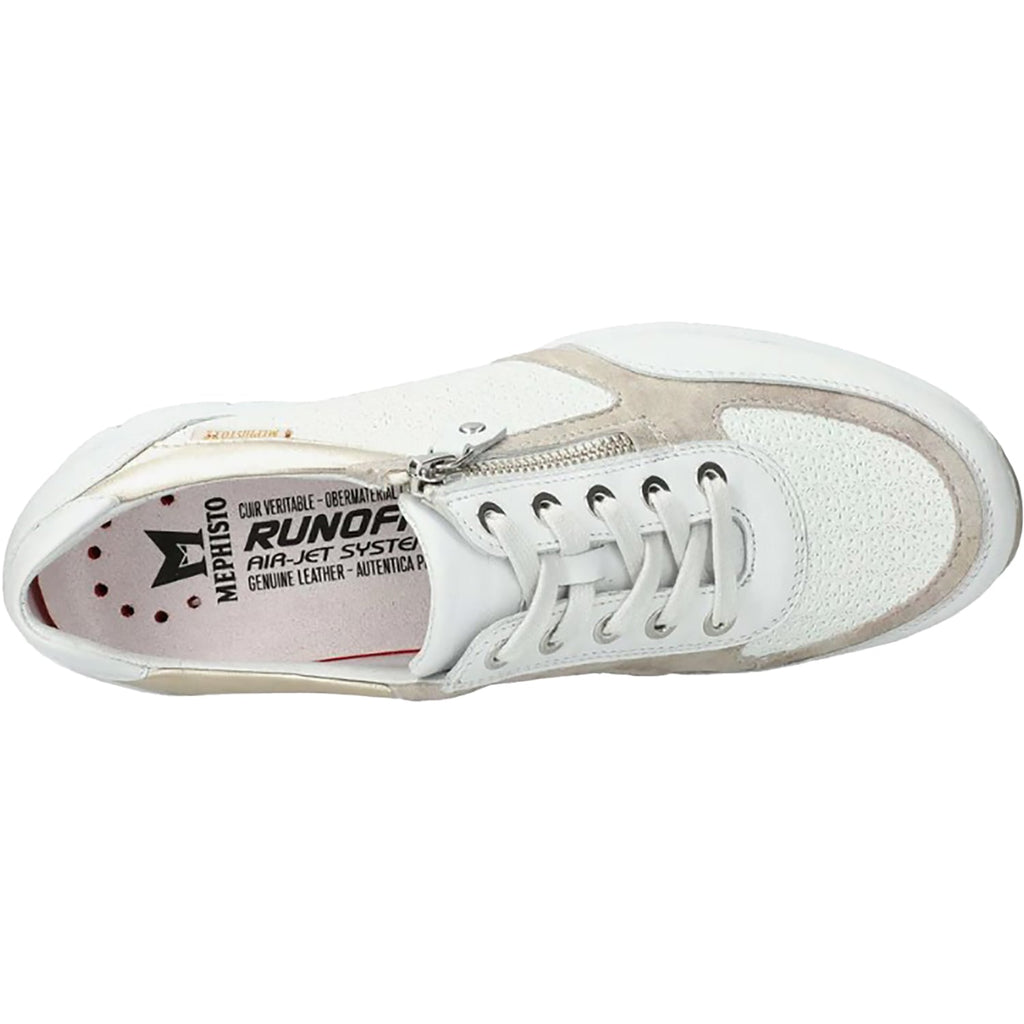 Mephisto Ylona Women's Sporty Sneakers White Multi Leather