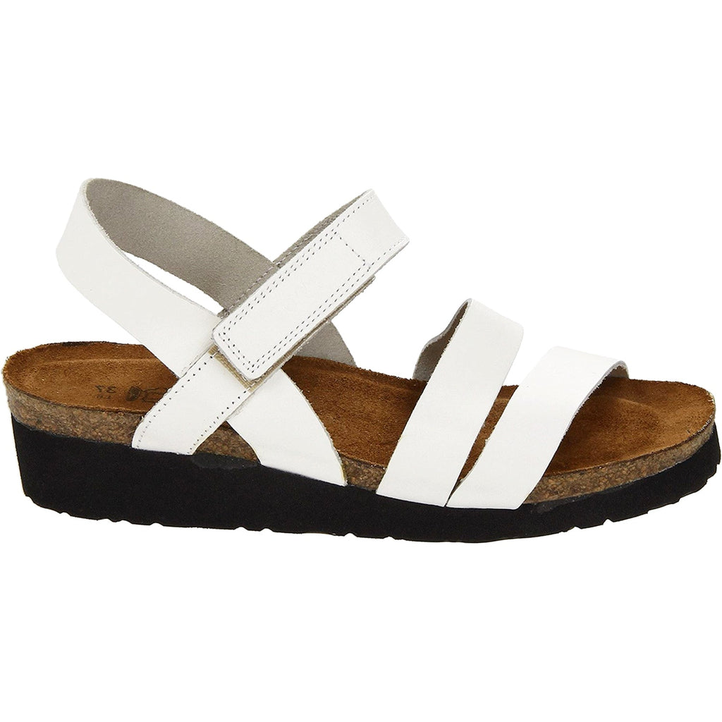 Naot Kayla Women's Ankle Strap Sandals White Leather
