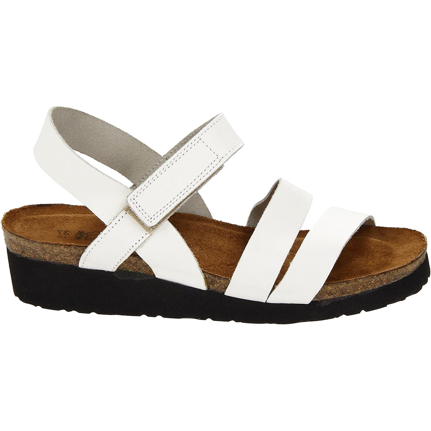 Naot Kayla Women's Ankle Strap Sandals White Leather