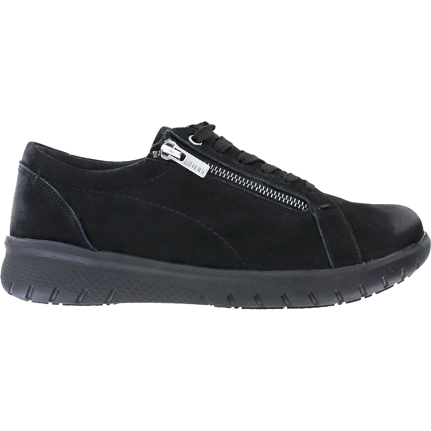 Ziera Solar Women's Walking Shoes Black Nubuck