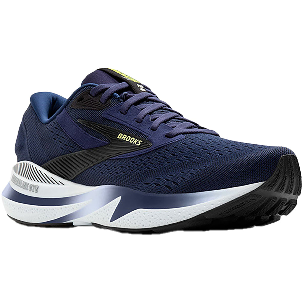 Brooks Adrenaline GTS 24 (Stability Support) Men's Running Shoes Peacoat/Black/Sharp Green Mesh