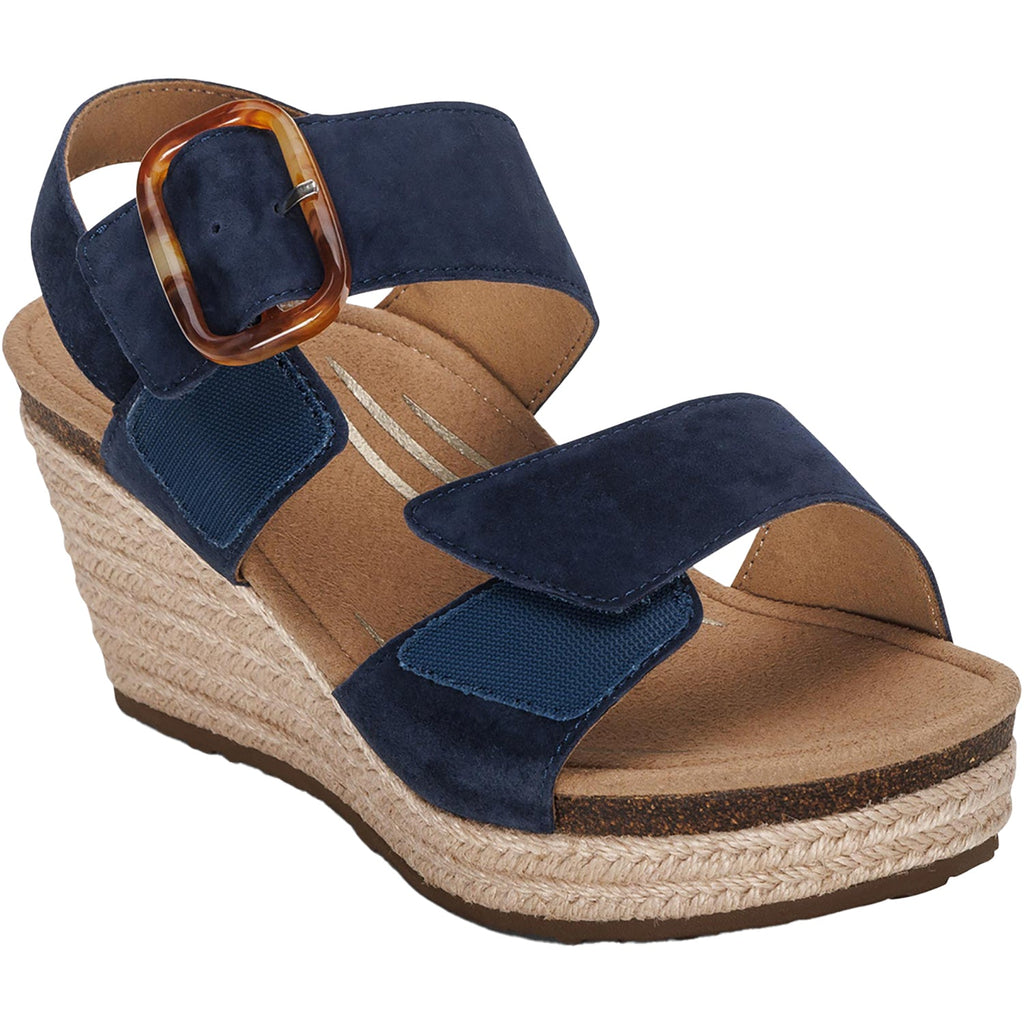Aetrex Ashley Women's Sandals Navy Leather
