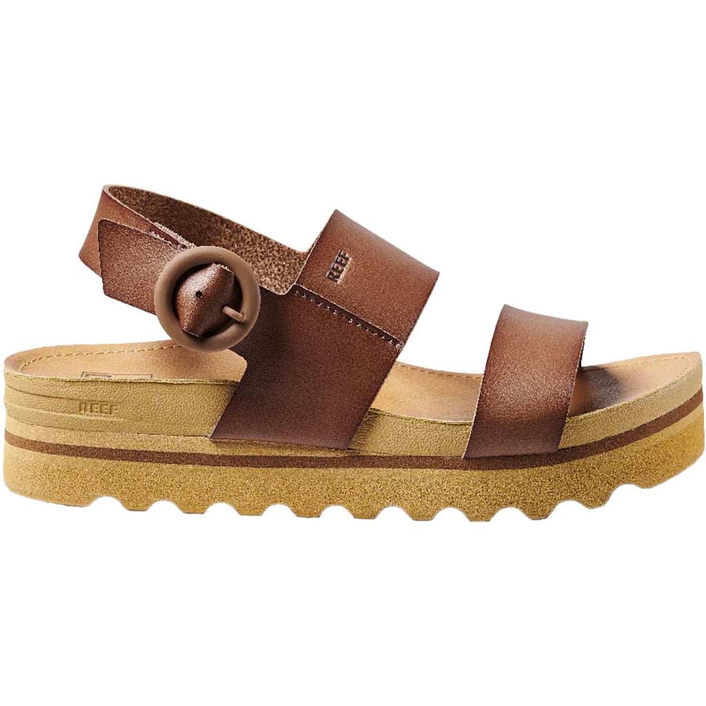 Reef Vista Hi Buckle Women's Platform Sandals Espresso Synthetic