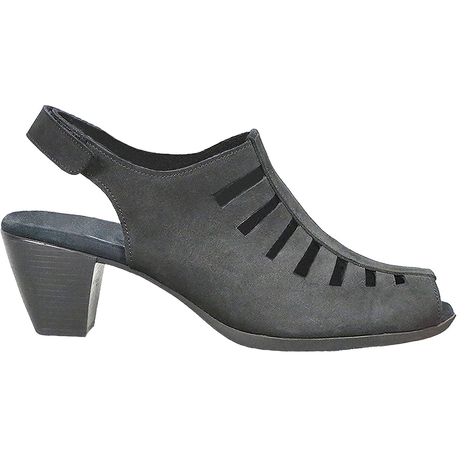 Munro Abby Women's Ankle Strap Sandals Black Nubuck