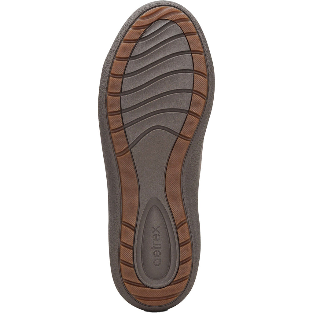 Aetrex Courtney Women's Shoes Brushed Silver Leather