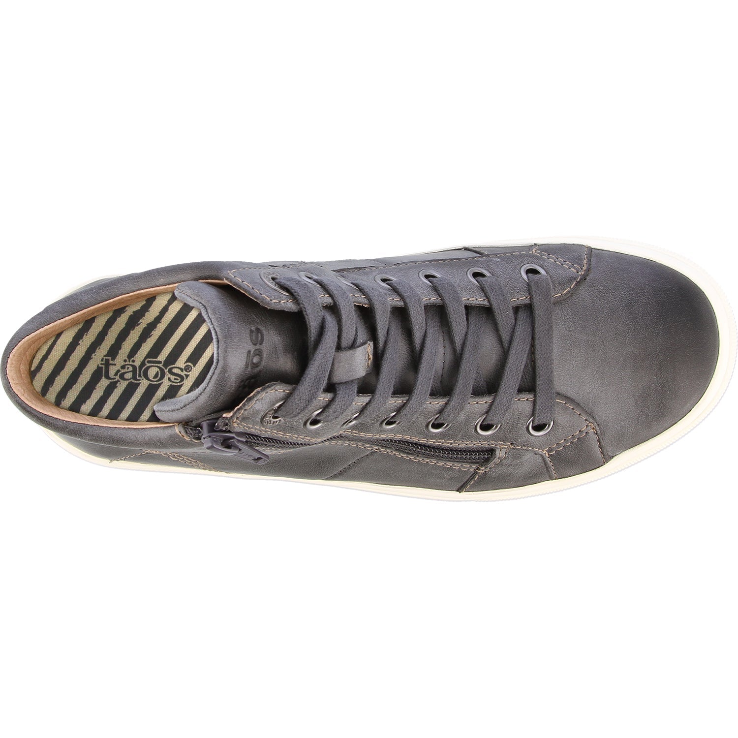 Taos Winner Women's High Top Sneakers Steel Leather