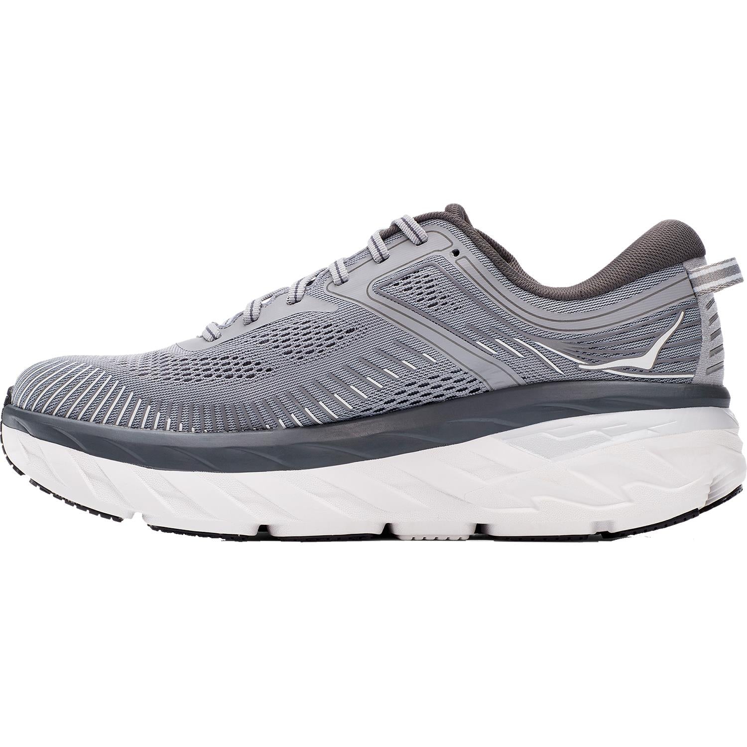 Hoka Bondi 7 Men's Running Shoes Wild Dove/Dark Shadow Mesh