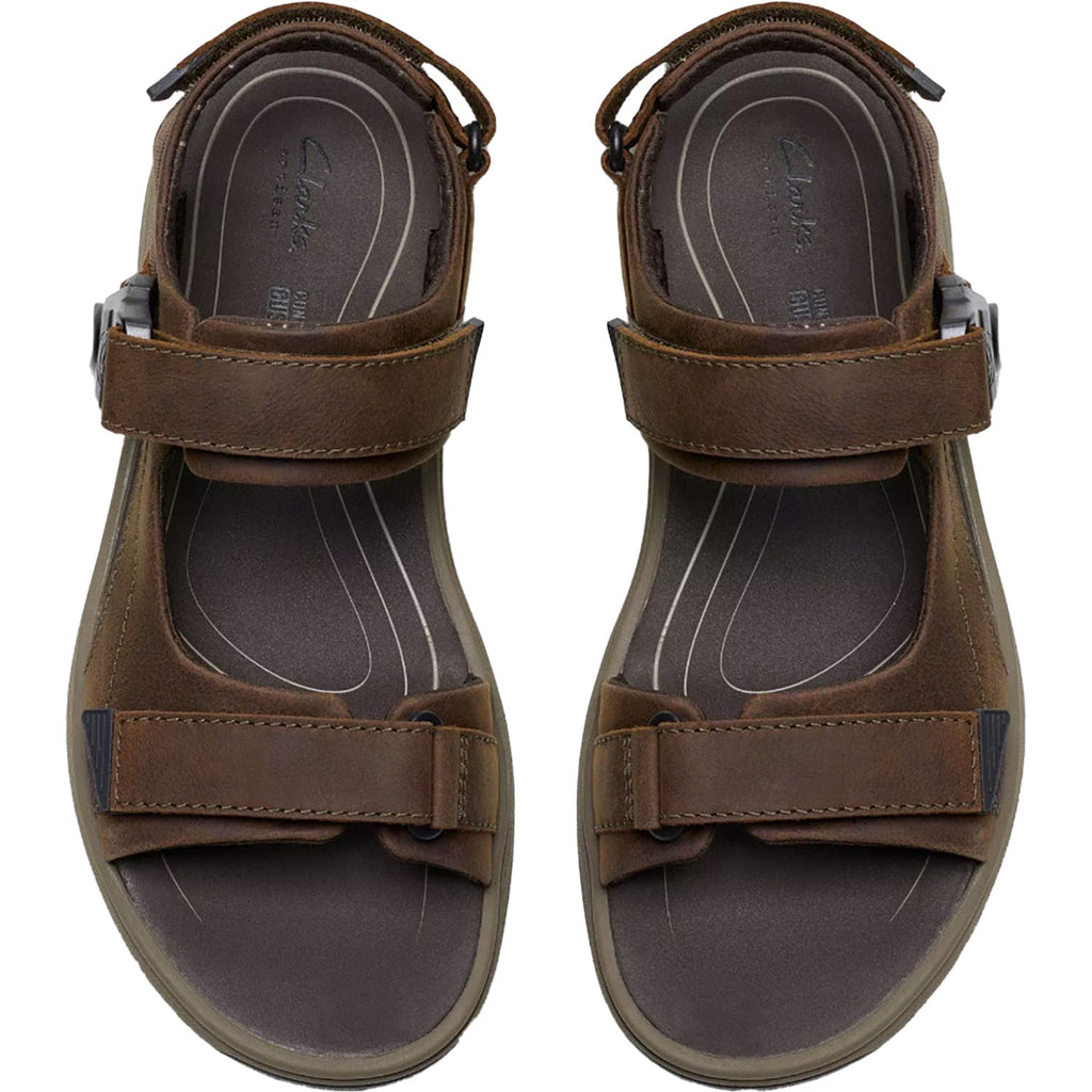 Clarks Saltway Trail Men's Sandals Dark Brown Leather