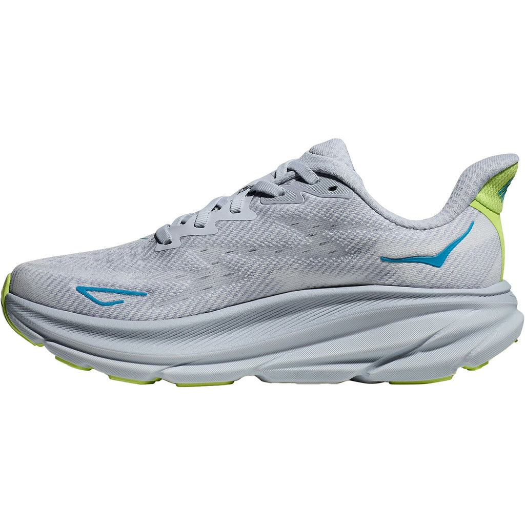 Hoka Clifton 9 (Neutral Support) Women's Road Running Shoes Gull/Sea Ice Mesh