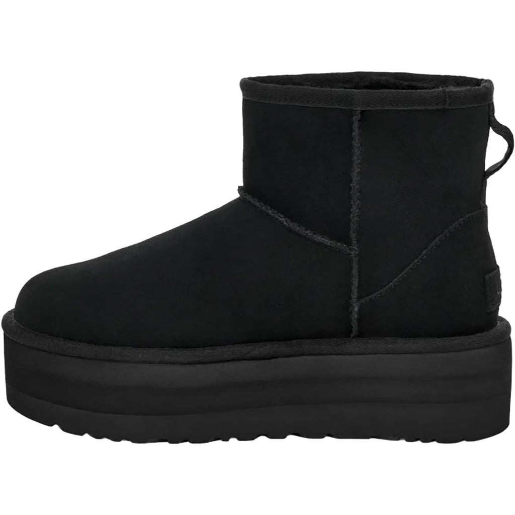 UGG Classic Mini Platform Women's Boots Black Suede