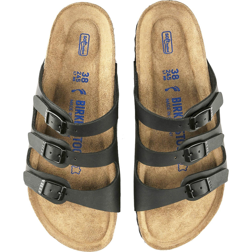 Birkenstock Florida Soft Footbed Women's Sandals Black Birko-Flor