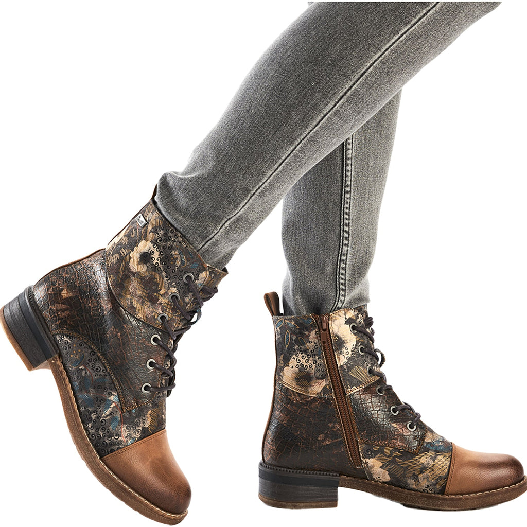 Rieker 94611-90 Women's Boots Nuss/Rauch-Multi Synthetic