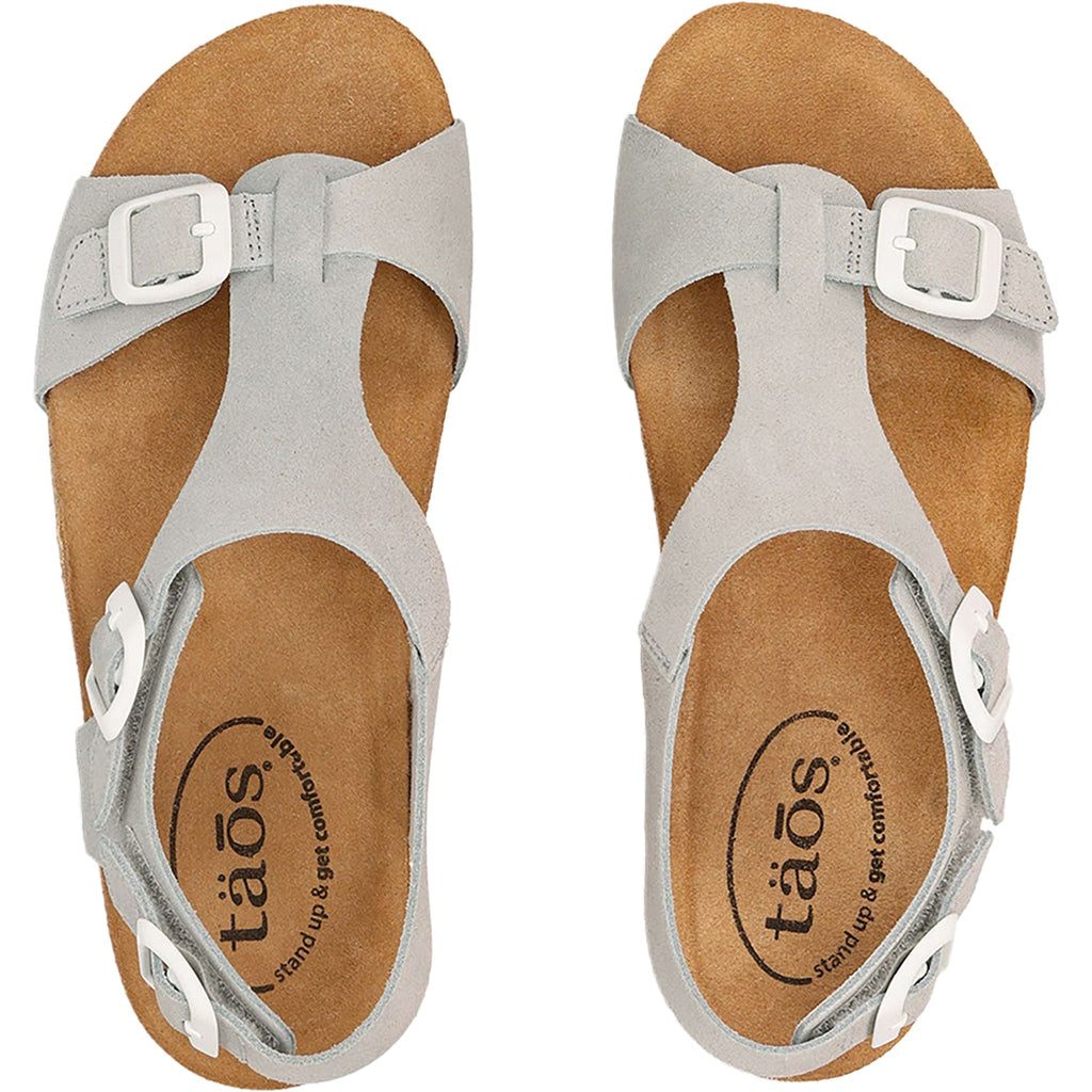 Taos MVP Women's Sandals Light Grey/White Buckle