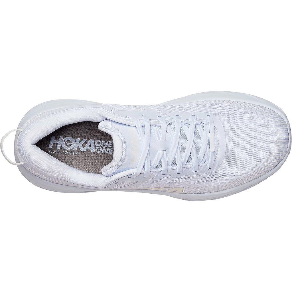 Hoka Bondi 7 (Neutral Support) Women's Running Shoes White/White Mesh