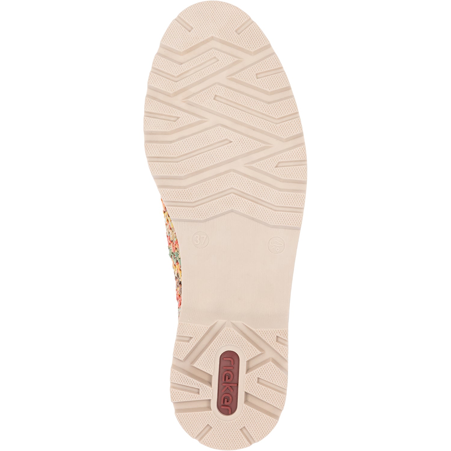 Rieker 45562-90 Gitta 62 Women's Slip Ons Traditional Perle Vegan/Patent Multi Woven